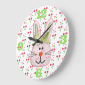 "Lil Bunny" ACRYLIC WALL CLOCK Grote Klok (Hoek)
