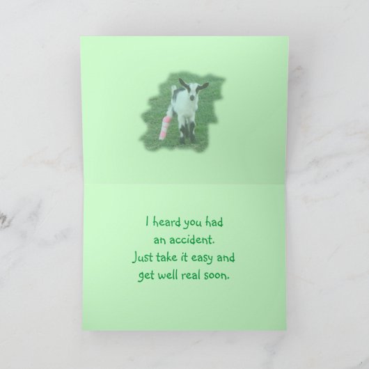 Lil Bunny Get Well-customize Kaart (Binnen)