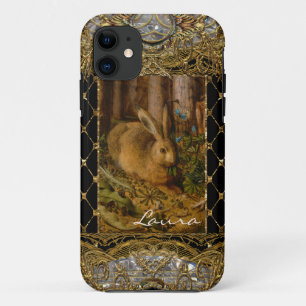 Lil Bunny in het tuinmonogram Case-Mate iPhone Case