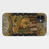 Lil Bunny in het tuinmonogram Case-Mate iPhone Case (Achterkant (horizontaal))