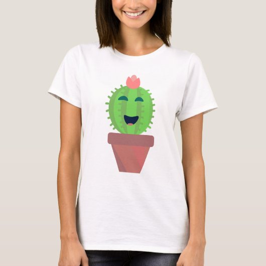 Lil Cactus Cute Cartoon Cacti Art T-shirt (Voorkant)