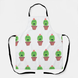 Lil Cactus Schattige Cartoon Succulent Leuke Kunst Schort