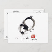 Lil Chick, Sumi-e door Andrea Erickson Briefkaart (Voorkant / Achterkant)