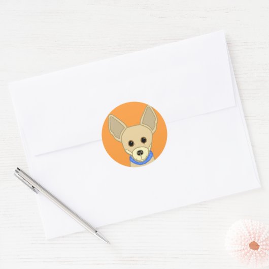 LiL Chihuahua Ronde Sticker (Envelop)