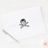Lil Chiz houdt van spek Sticker! Ronde Sticker (Envelop)