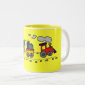 Lil Choo Train Cup Tweekleurige Koffiemok (Voorkant rechts)
