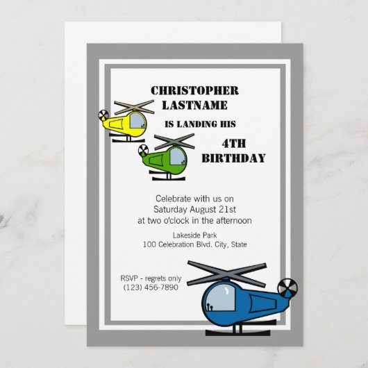 Lil' Chopper Gray Kaart (Voorkant / Achterkant)