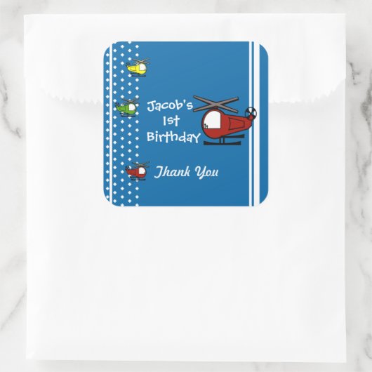 Lil Chopper Vierkante Sticker (Tas)