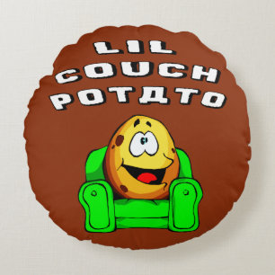 Lil Couch Potato Rond Kussen