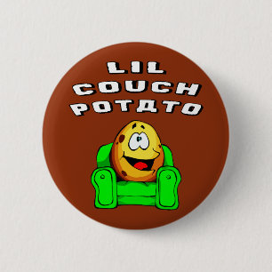 Lil Couch Potato Ronde Button 5,7 Cm
