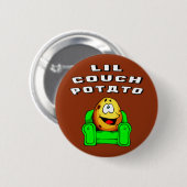 Lil Couch Potato Ronde Button 5,7 Cm (Voorkant /achterkant)