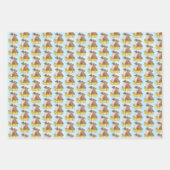 Lil' Cowboy and Teddy Bear Boy's Baby shower Inpakpapier Vel (Voorkant)