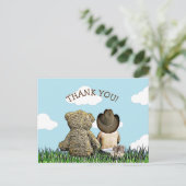 Lil Cowboy bedankt voor je berichtjes Briefkaart (Staand voorkant)