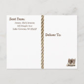 Lil Cowboy bedankt voor je berichtjes Briefkaart (Achterkant)