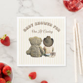 Lil Cowboy en Teddy Bear Baby shower servetten (Insitu)