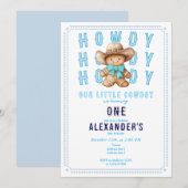 Lil Cowboy Gingerbread Kerstmis elke leeftijd verj Kaart (Voorkant / Achterkant)