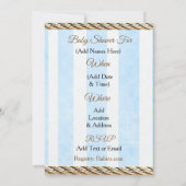 Lil' Cowboy Land en Western Baby shower Kaart (Achterkant)