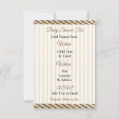 Lil' Cowboy Land en Western Baby shower Kaart (Achterkant)