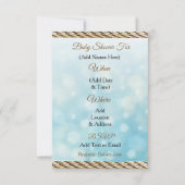 Lil' Cowboy Land en Western Baby shower Kaart (Achterkant)