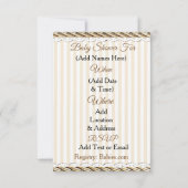 Lil' Cowboy Land en Western Baby shower Kaart (Achterkant)