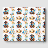 Lil' Cowboy personaliseerde het Baby shower van de Gastenboek (Achterkant)