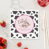 Lil' Cowgirl Baby shower servetten - Redhead (Insitu)