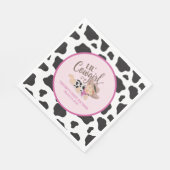 Lil' Cowgirl Baby shower servetten - Redhead (Hoek)