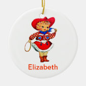Lil Cowgirl () Birth Ornament (Voorkant)