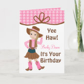 Lil' Cowgirl Kaart (Voorkant)