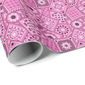 Lil' Cowgirl Roze Bandanna Print Verpakking Papier (Rol Hoek)
