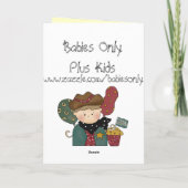 Lil' Cowpoke Cowboy Birthday Greeting Card Kaart (Achterkant)