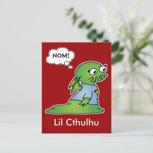 Lil Cthulhu Briefkaart (Staand voorkant)
