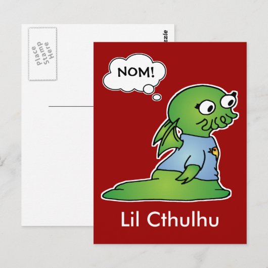 Lil Cthulhu Briefkaart (Voorkant / Achterkant)