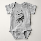 Lil’ Cub Your Baby's Name and Wolf met Wolf Words Romper (Voorkant)