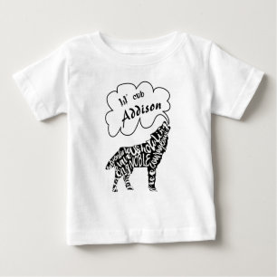 Lil' Cub Your Child's Nam and Wolf met Wolf Words