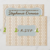 Lil Cute Monkey Baby shower nodigt uit Kaart (Voorkant / Achterkant)