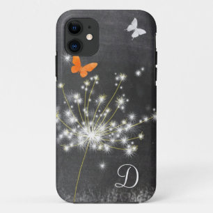Lil Dandelion + Chalkboard Monogram iPhone 5/5S iPhone 11 Hoesje