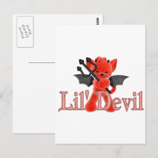 Lil' Devil Briefkaart (Voorkant / Achterkant)