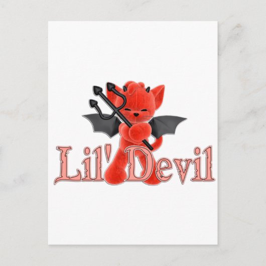 Lil' Devil Briefkaart (Voorkant)
