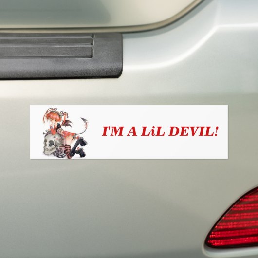Lil Devil. -Bumpersticker Bumpersticker (Op auto)