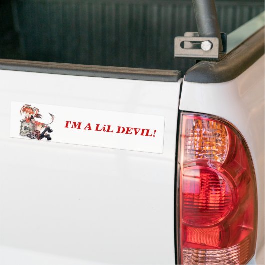Lil Devil. -Bumpersticker Bumpersticker (Op Truck)
