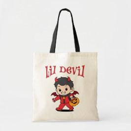 Lil Devil Halloween Trick or treat Tote Bag