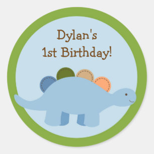 Lil Dino Dinosaur Boys Envelop Seals Stickers