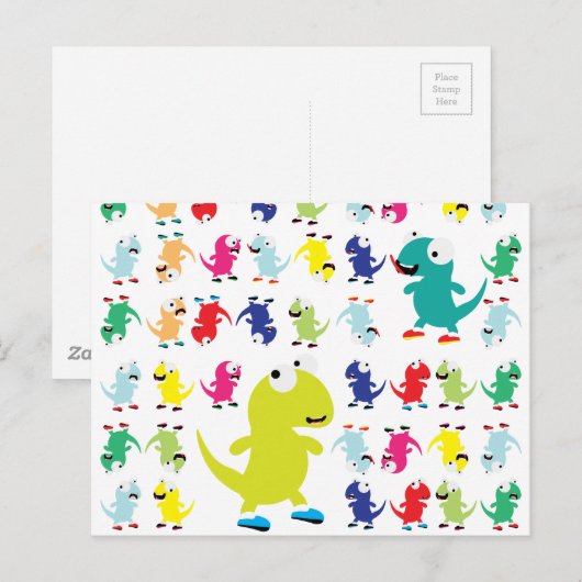 Lil Dino Lizards Briefkaart (Voorkant / Achterkant)
