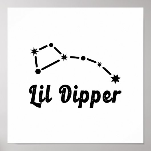 Lil Dipper Constellation Ursa Minor Poster (Voorkant)
