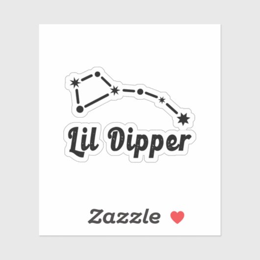 Lil Dipper Constellation Ursa Minor Sticker (Vel)