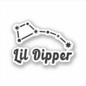 Lil Dipper Constellation Ursa Minor Sticker (Voorkant)