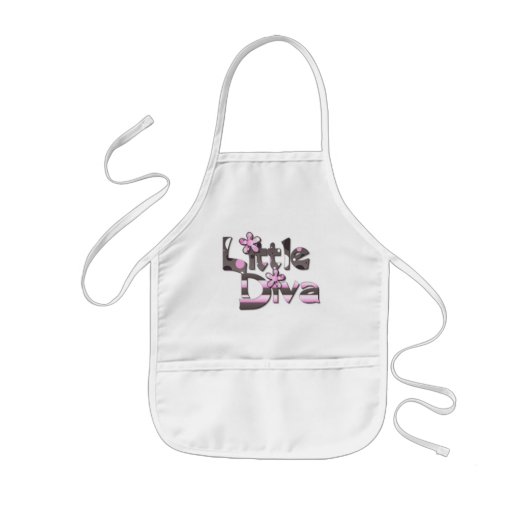 lil diva apron kinder schort (Voorkant)