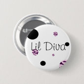 Lil Diva Button (Voorkant /achterkant)