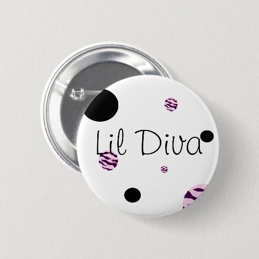 Lil Diva Button (Voorkant /achterkant)